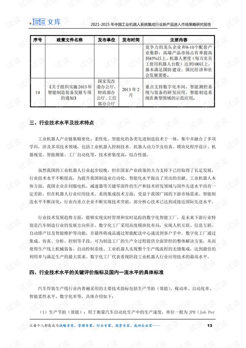 2021 2025年中國工業機器人系統集成行業新產品進入市場策略研究報告.pdf